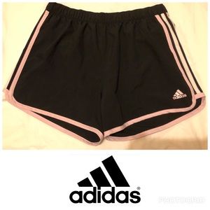 New Adidas Pink Black Shorts Size M